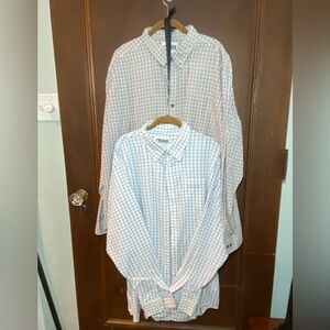 Mountain Khakis Plaid Casual Button Down Shirts - Gray and White